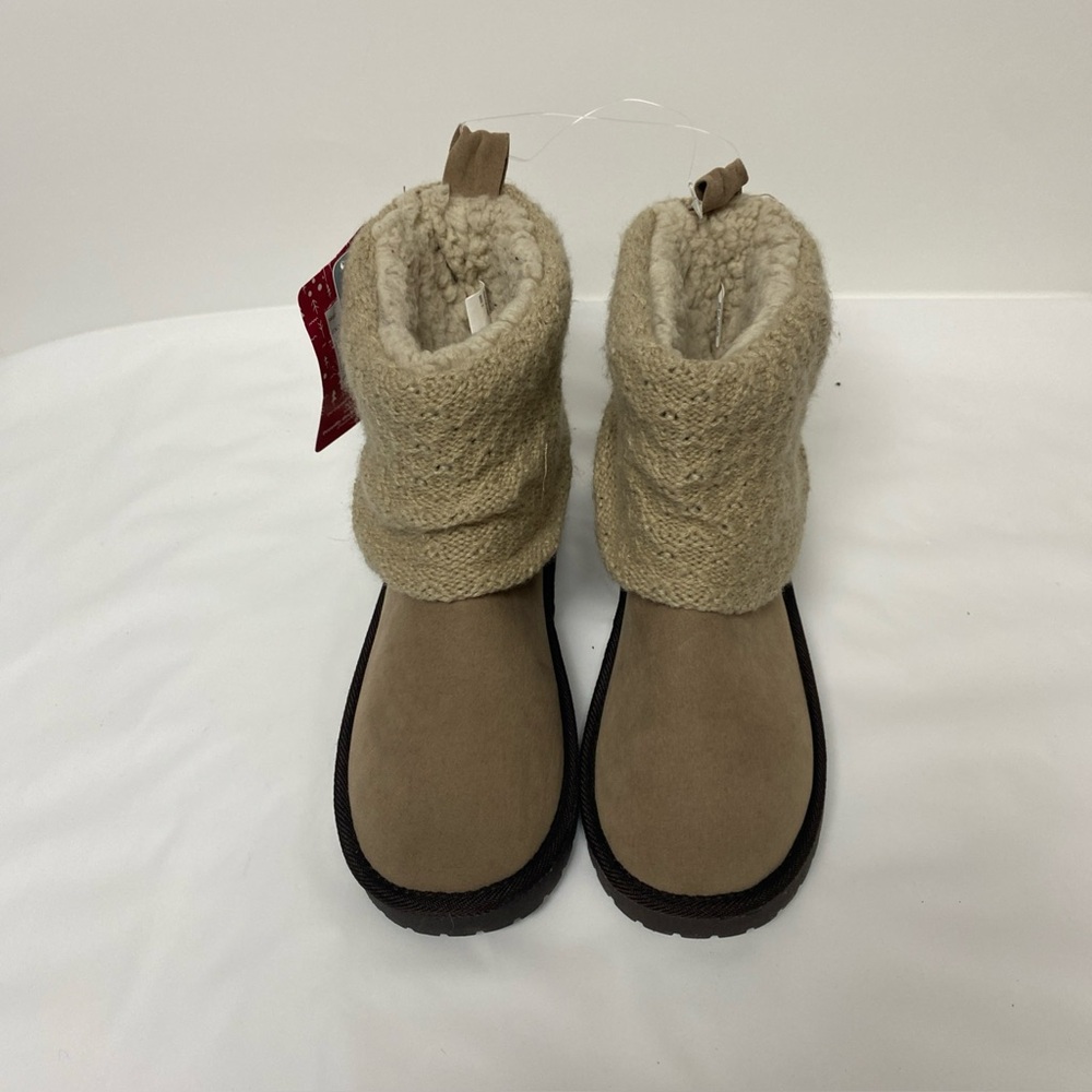 Essentials By Muk Luks Women’s Sweater Boots Fawn Marl Size 7